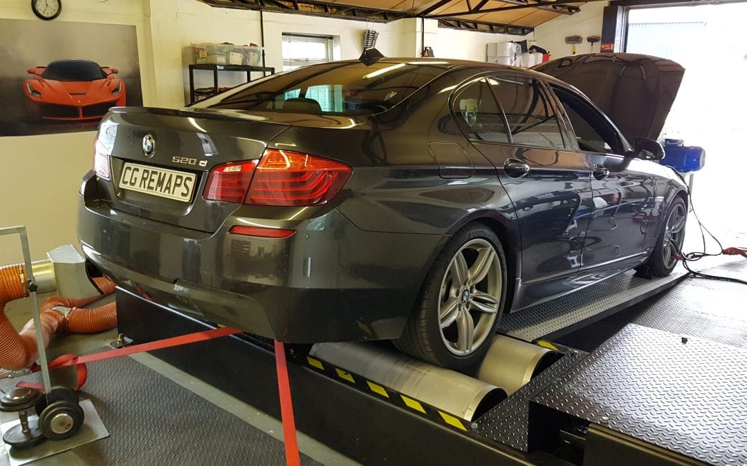 BMW 520D NOW STAGE 1 TUNED ON OUR DYNO.